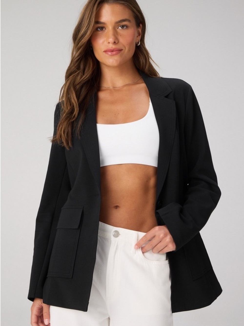 Fabletics Black Single-Button Blazer - Picture 5 of 6